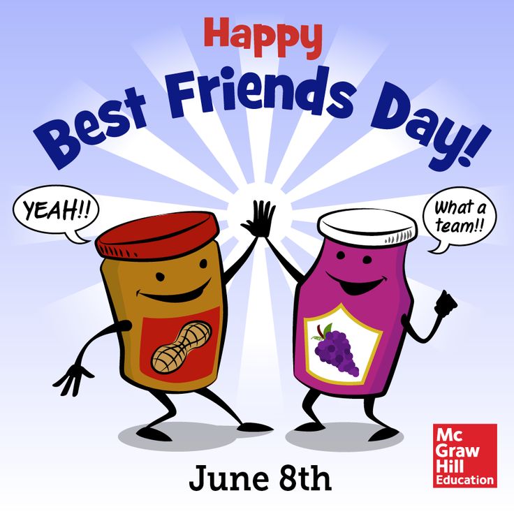 Happy Best Friends Day Animated Graphic