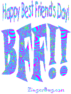 Happy Best Friends Day BFF Glitter