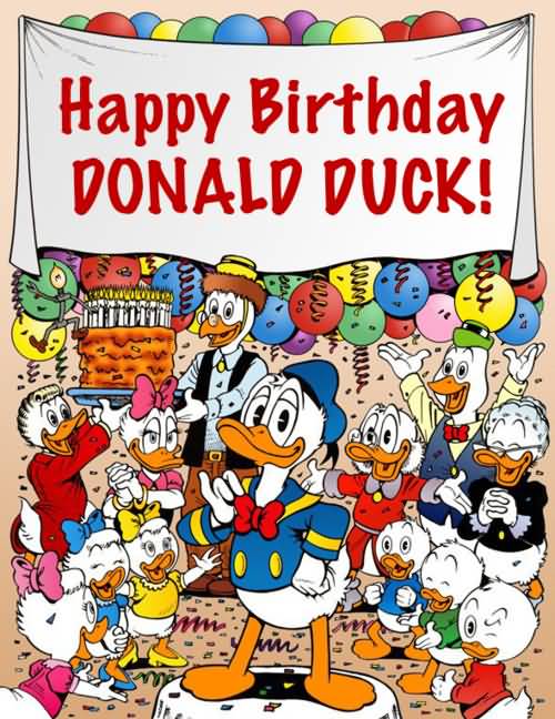 Happy Birthday Donald Duck Wishes
