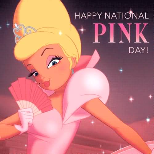 Happy National Pink Day Cute Glitter For Girls