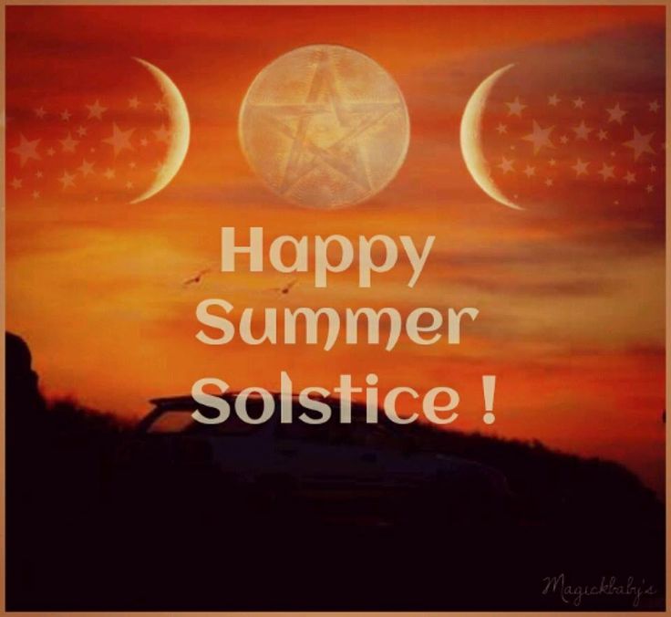 Happy Summer Solstice  Wishes Graphic