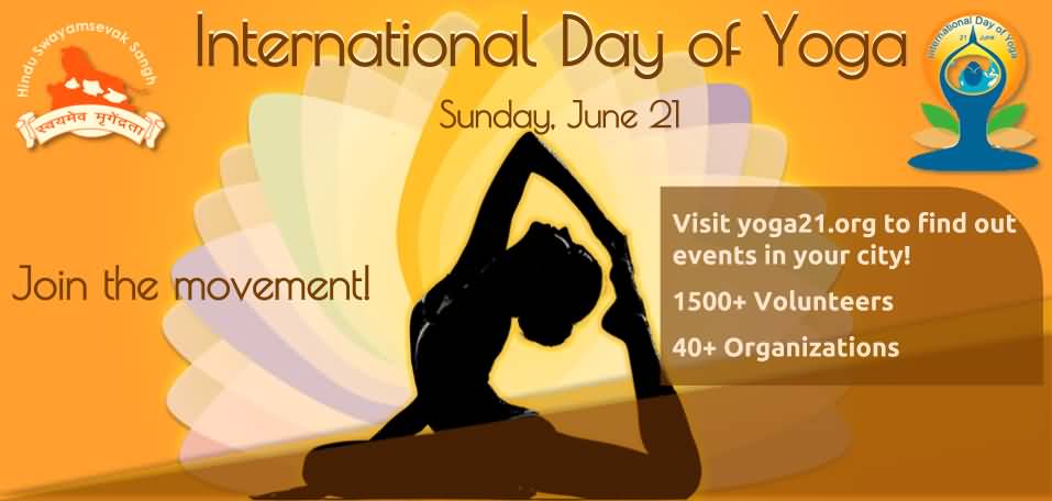 Join The Movement Of International Day Of Yoga June 21