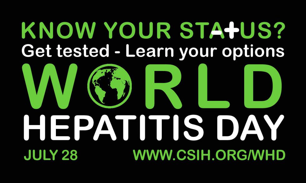 Know Your Status Get Tested Learn Your Options - World Hepatitis Day