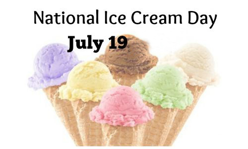 National Ice Cream Day July 19