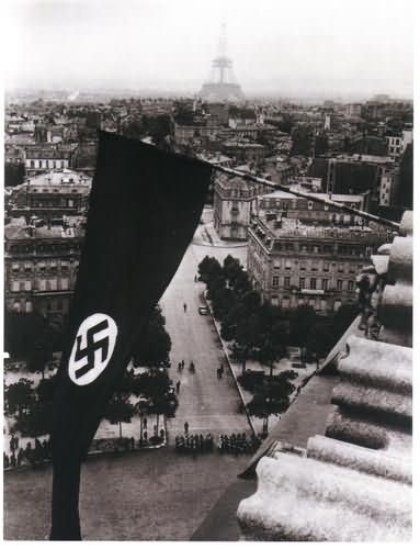 Nazi Flag over Eiffel Tower