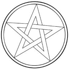 Outline Pentagram Star Tattoo Design