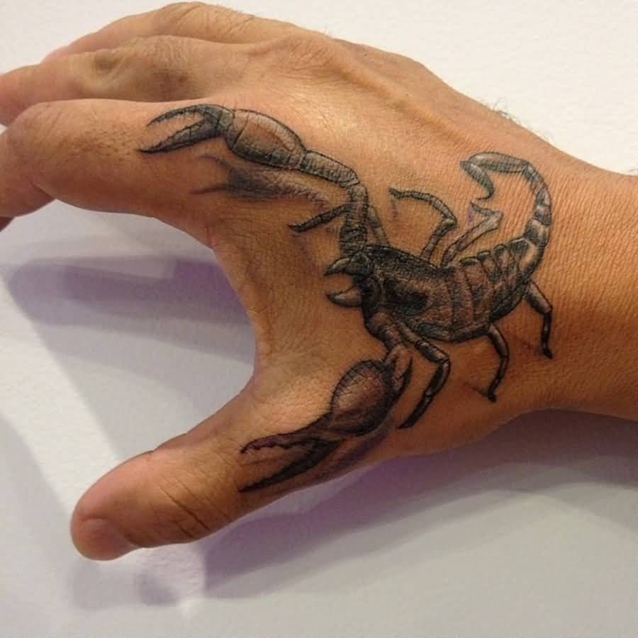 Right Hand Scorpion Tattoo