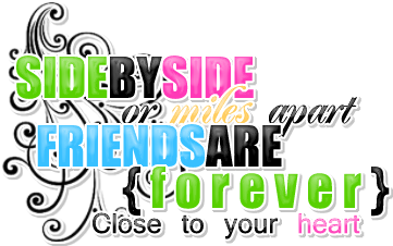 Side By Side Miles Apart Friends Are Forever