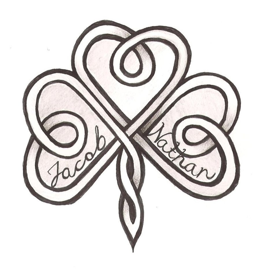 Simple Celtic Shamrock Tattoo Design