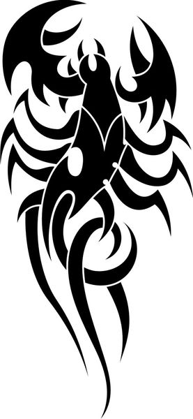 Tribal Scorpion Tattoo Design Idea