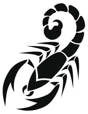Tribal Scorpion Tattoo Design Sample
