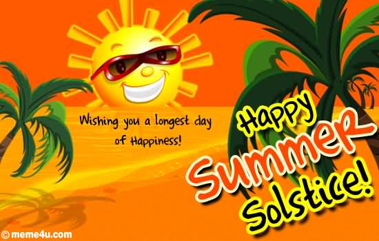Wishing You aq Longest Day Of Happiness – Happy Summer Solstice