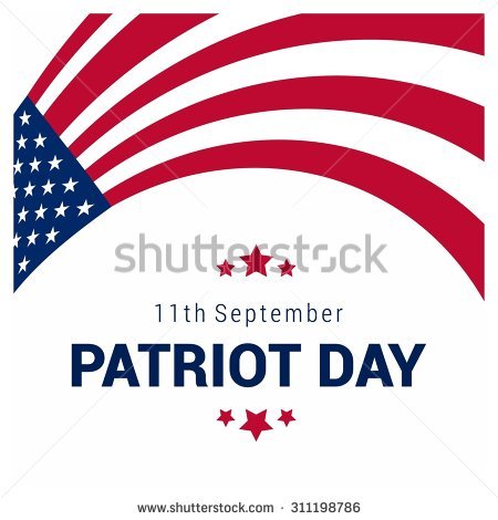 11th September Patriot Day American Flag Stripes