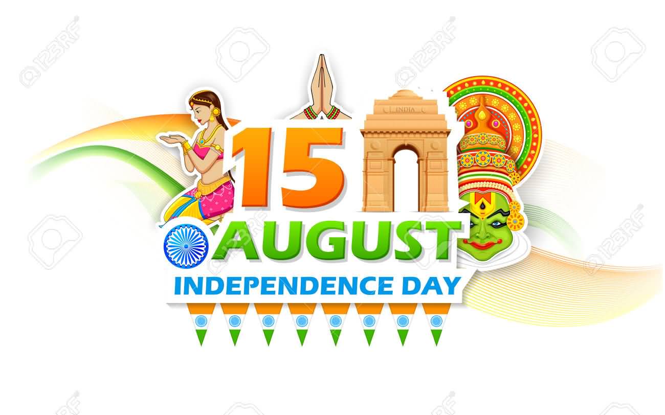 15 August Independence Day Illustration