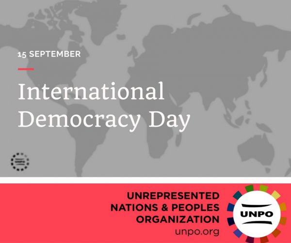 16 September International Day of Democracy Card