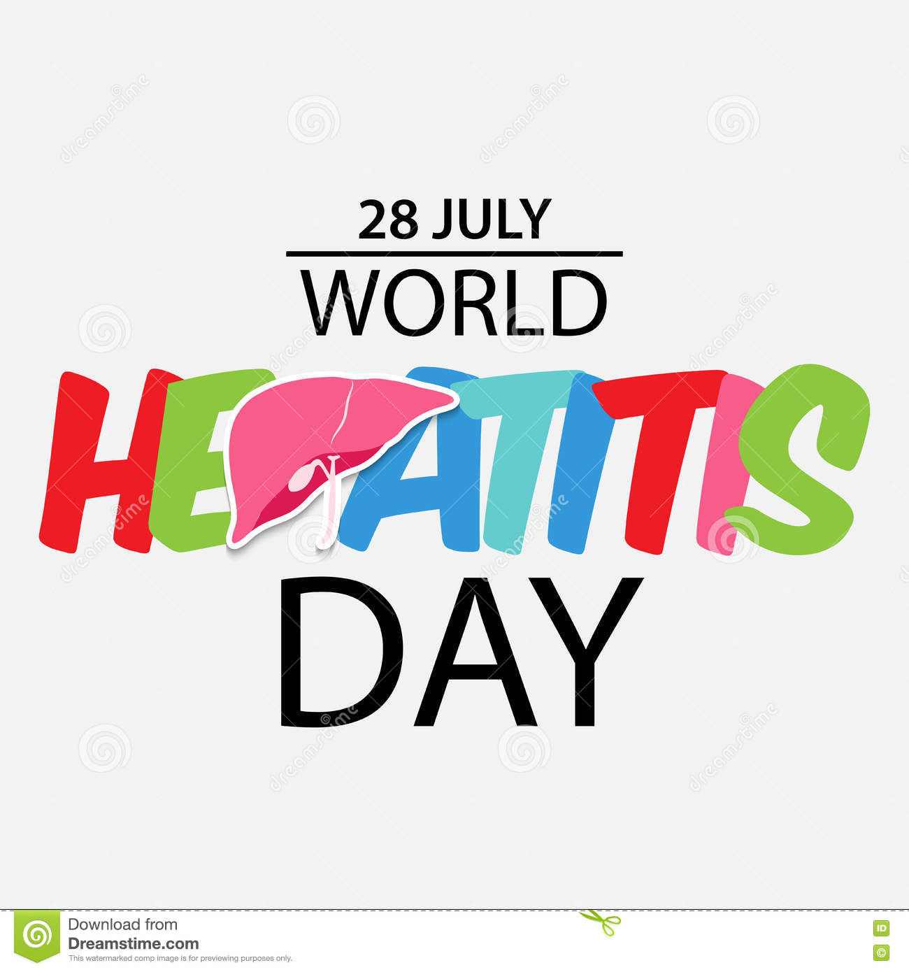 28 July World Hepatitis Day Greeting Card