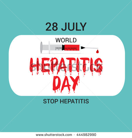 28 July World Hepatitis Day Injection Illustration