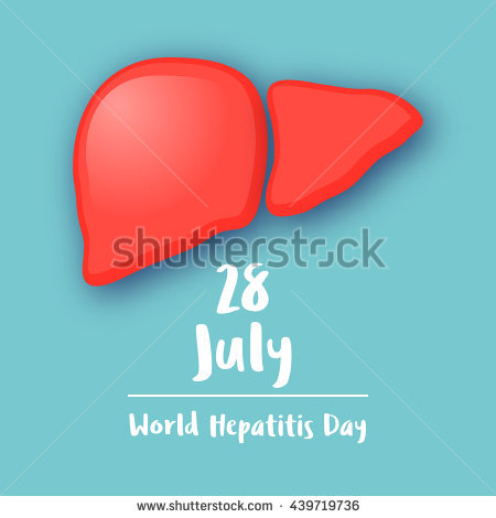 28 July World Hepatitis Day Liver Illustration