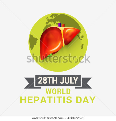 28th July World Hepatitis Day Earth Globe With Liver Illustration