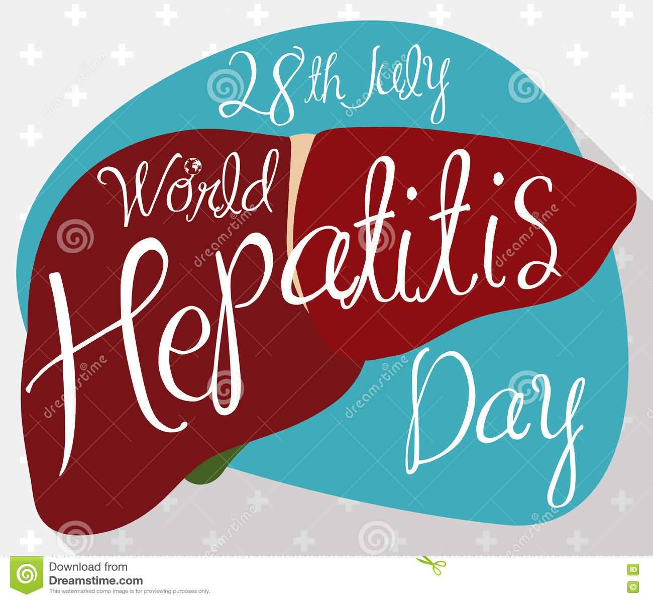 28th July World Hepatitis Day Illustration