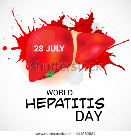 28th July World Hepatitis Day Liver Illustration