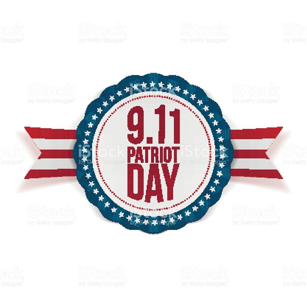 9-11 Patriot Day Ribbon Vector Illustration