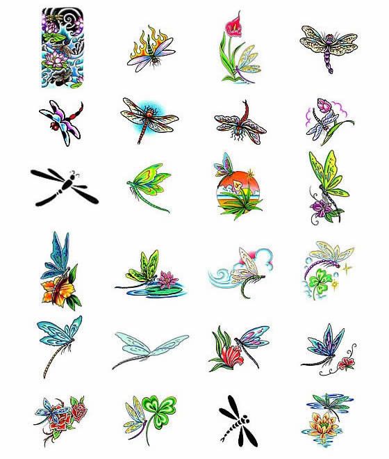 Amazing Dragonfly Tattoos Designs