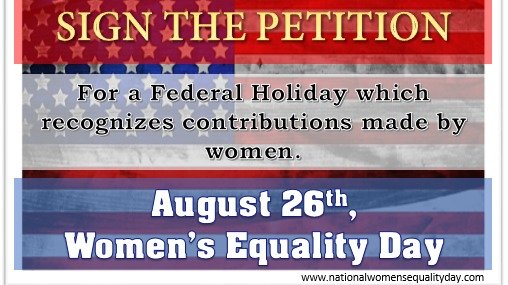 August 26th Women's Equality Day