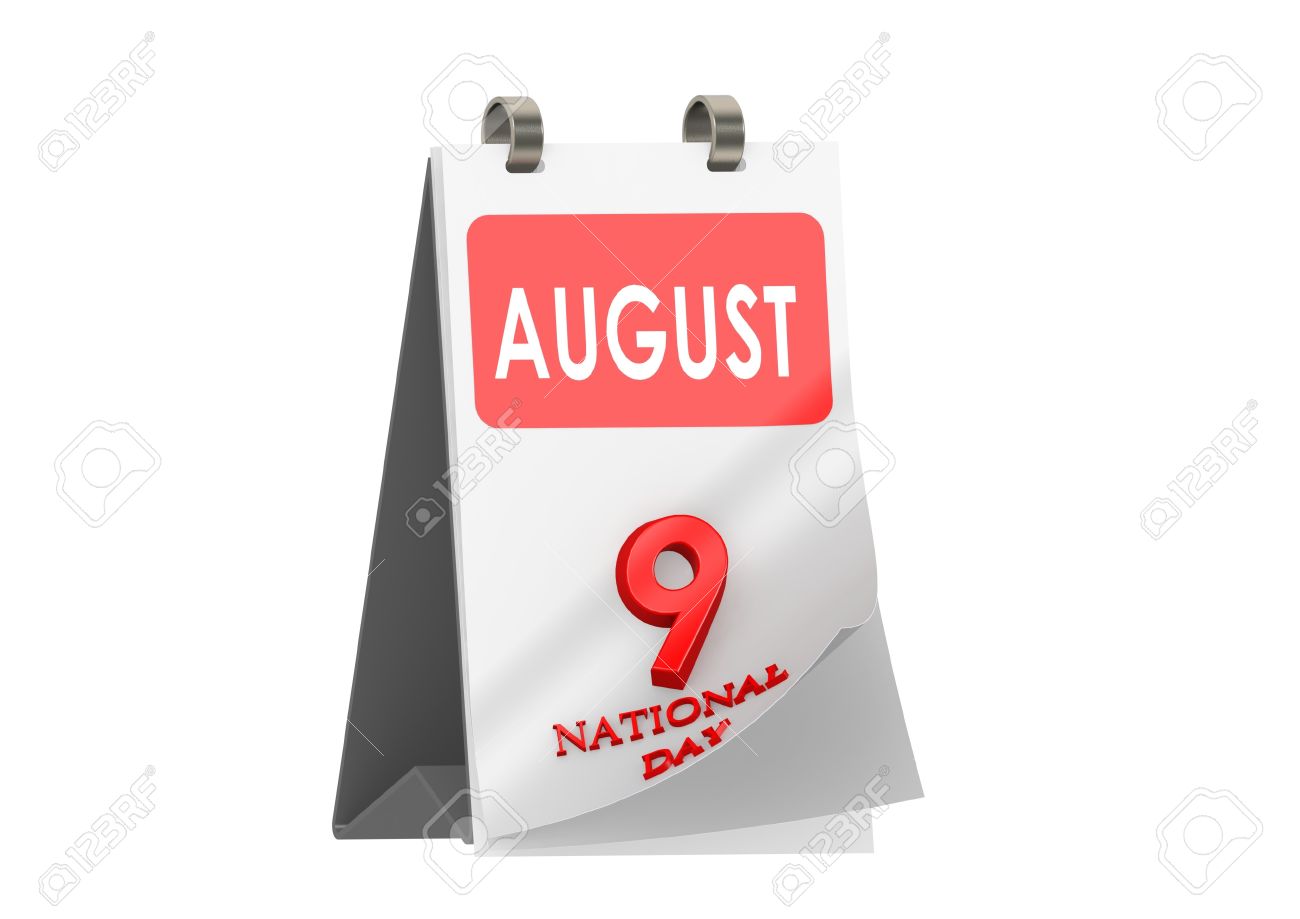 August 9 Singapore National Day Calendar Illustration