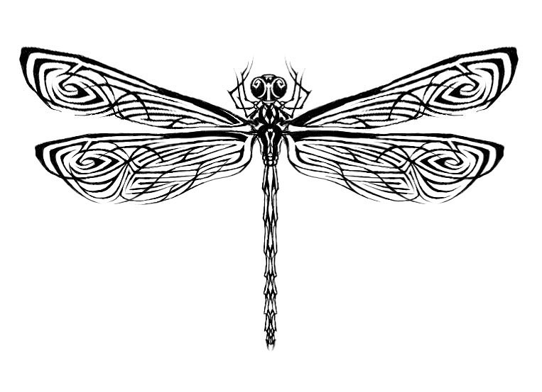 65+ Latest Tribal Dragonfly Tattoo Design And Meanings