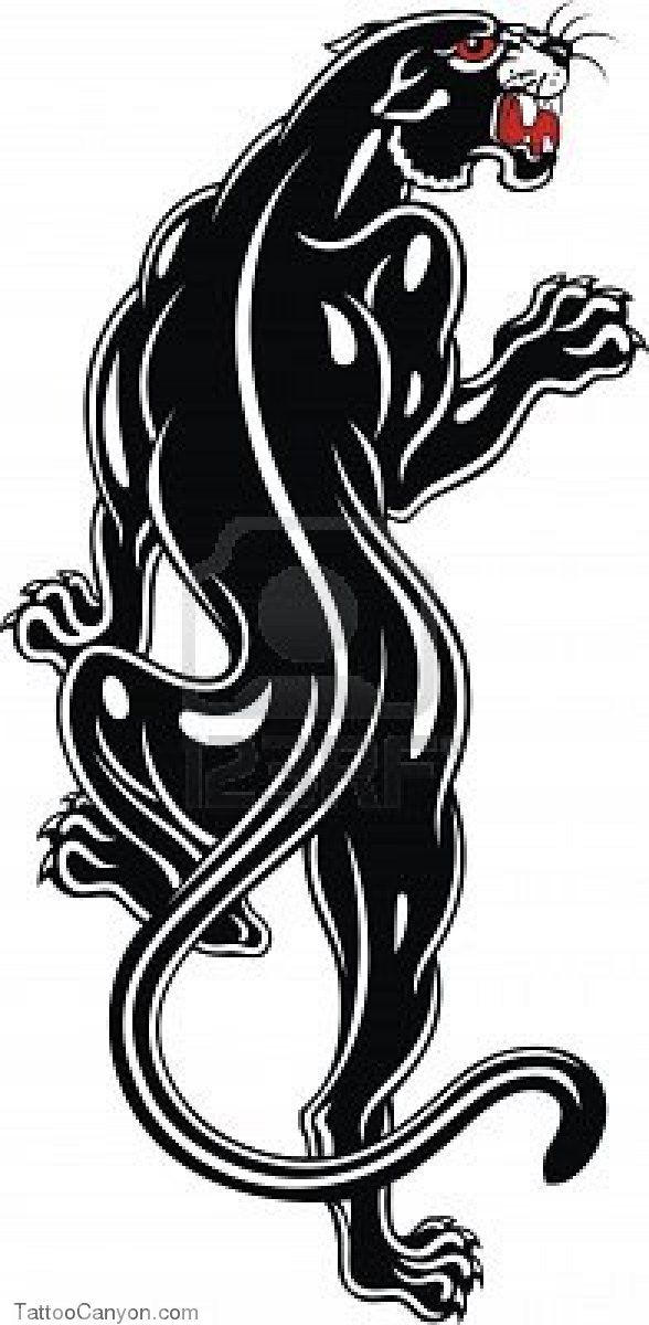 Black Panther Tattoo Design