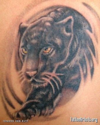 Black Panther Tattoo Idea