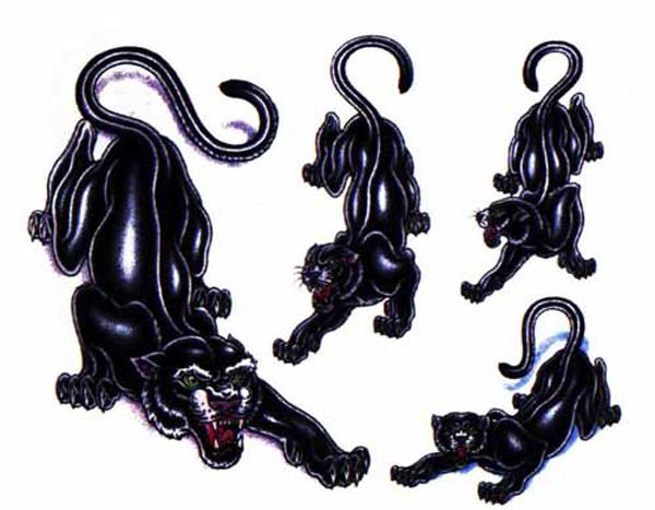 Black Panther Tattoos Designs