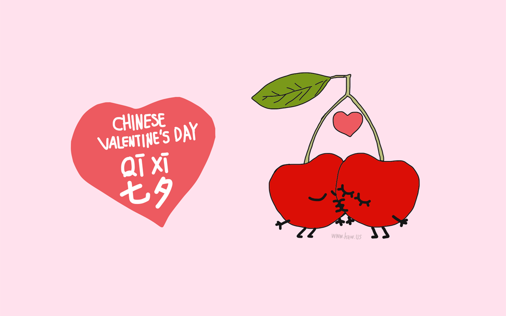 Chinese Valentine’s Day Kissing Strawberry