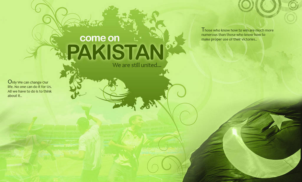 Come On Pakistan Happy Independence Day Wishes Wallpaper