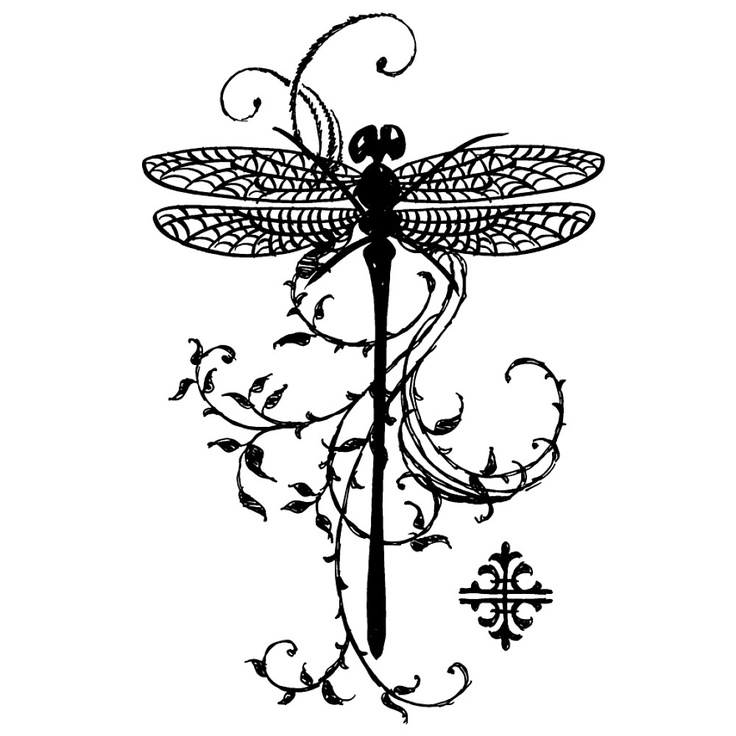 Dragonfly Tattoo Design Sample