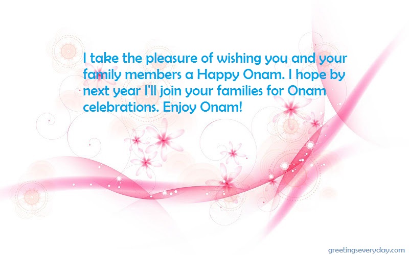 Enjoy Onam Wishes Card