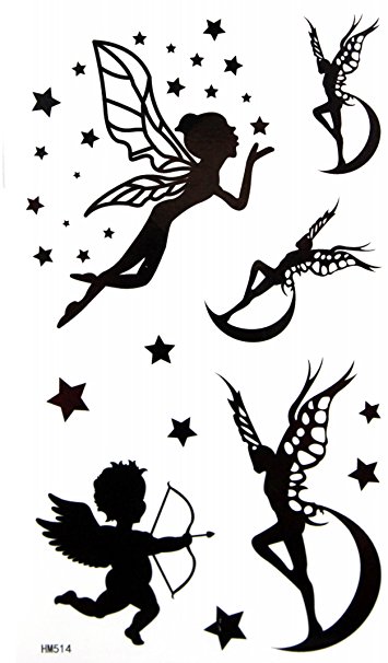 Fairies And Stars Tattoo Designs