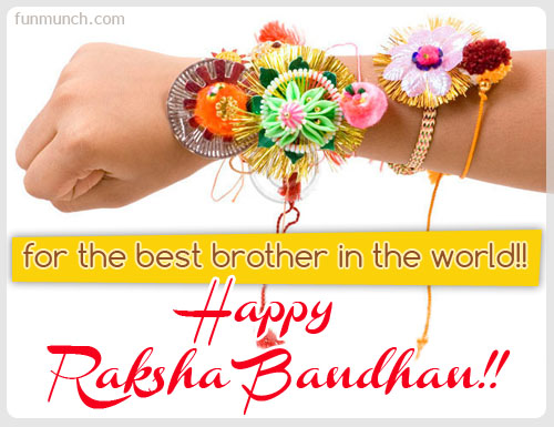 For The Best Brother In The World Happy Raksha Bandhan