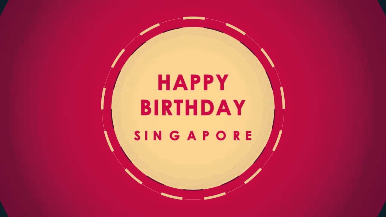 Happy Birthday Singapore Greeting Card