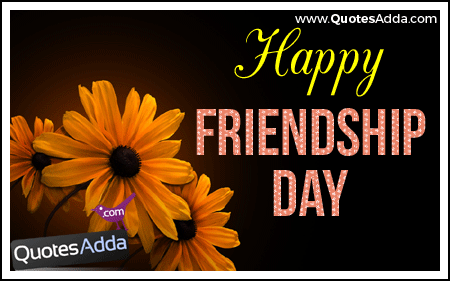 Happy Friendship Day Glitter Card