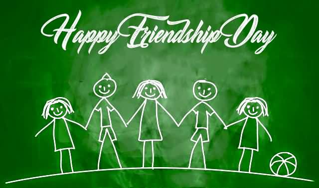 Happy Friendship Day Stick Men Animation Picture