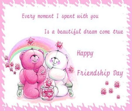 Happy Friendship Day Teddy Bears Greeting Card
