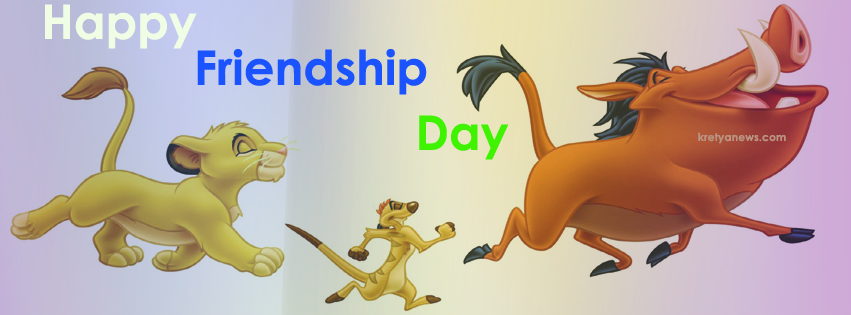 Happy Friendship Day Timon And Pumba Cartoon Picture