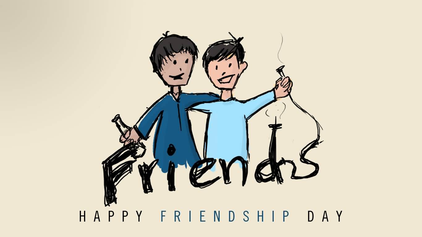 Happy Friendship Day Vector