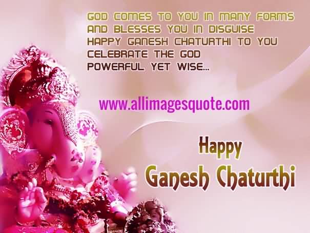 Happy Ganesh Chaturthi Blessings For Youi