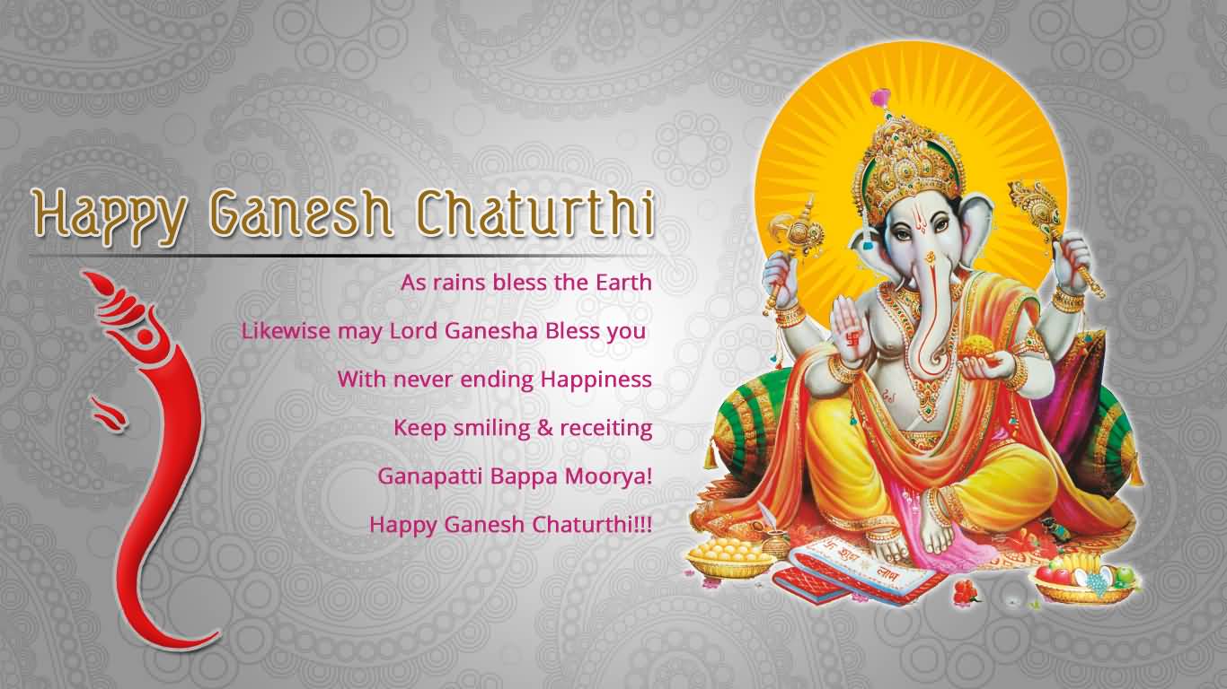 Happy Ganesh Chaturthi Blessings Of Lord Ganesha