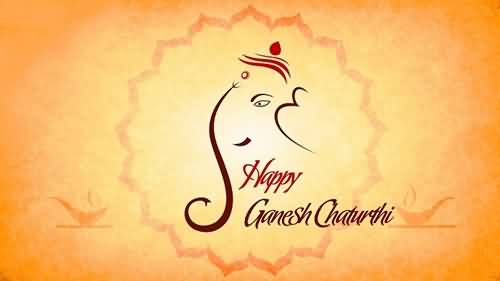 Happy Ganesh Chaturthi Lord Ganesha Greeting Card