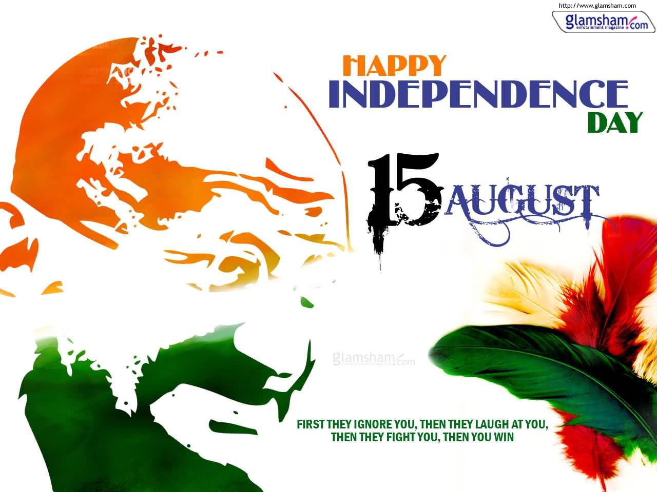 Happy Independence Day 15 August Mahatma Gandhi