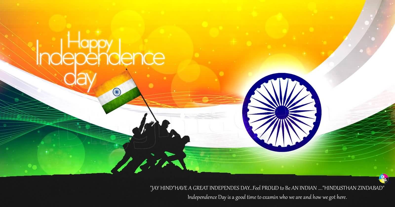 Happy Independence Day People With Indian Flag Picture